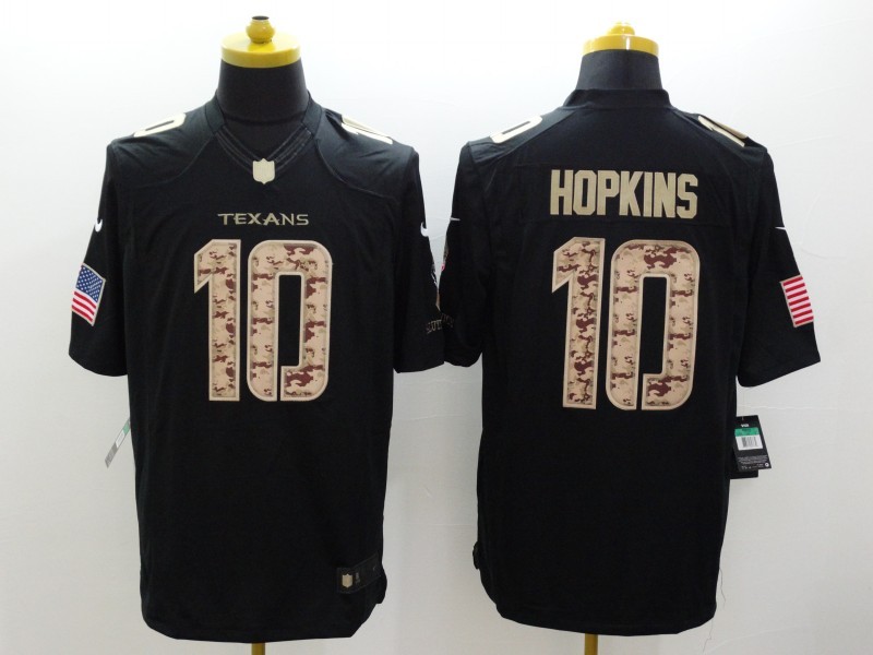 Men's Houston Texans DeAndre Hopkins #10 Black Jersey